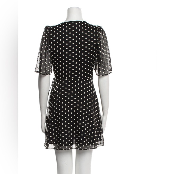 ALICE + OLIVIA Polka Dot Print Mini Dress - Picture 2 of 8